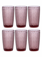 Goodhomes Ode Hibiscus Purple Tumbler (Set Of 6Pcs)