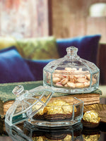 Goodhomes Glass Dazzling Candy Jar (Set of 2pcs)