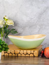 Oval Bamboo Wood Bowl in Lime Green Color DT21799-M-Green