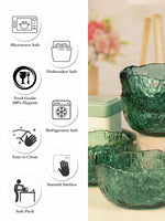 Goodhomes Color Glass Bowl (Set of 4pcs)