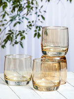 Goodhomes Glass Tumbler with Luster finish(Set of 6pcs)