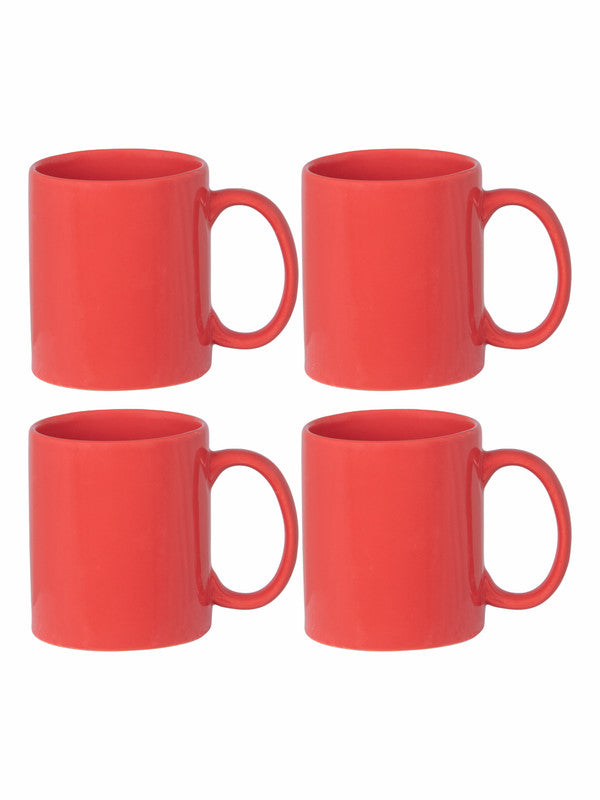 Goodhomes Ceramic Large Tea/Coffee Color Mug (Set of 4pcs)