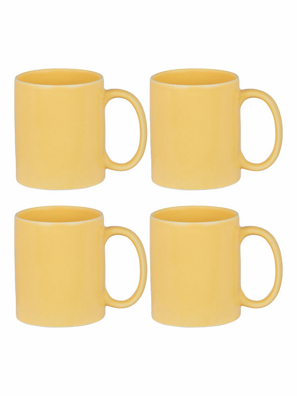 Goodhomes Ceramic Large Tea/Coffee Color Mug (Set of 4pcs)