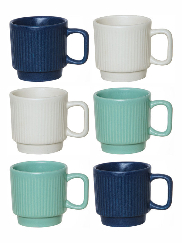Goodhomes Stoneware Tea/Coffee Mug (Set of 6pcs)