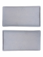 Goodhomes Stoneware Rectangular Platter (Set of 2pcs)
