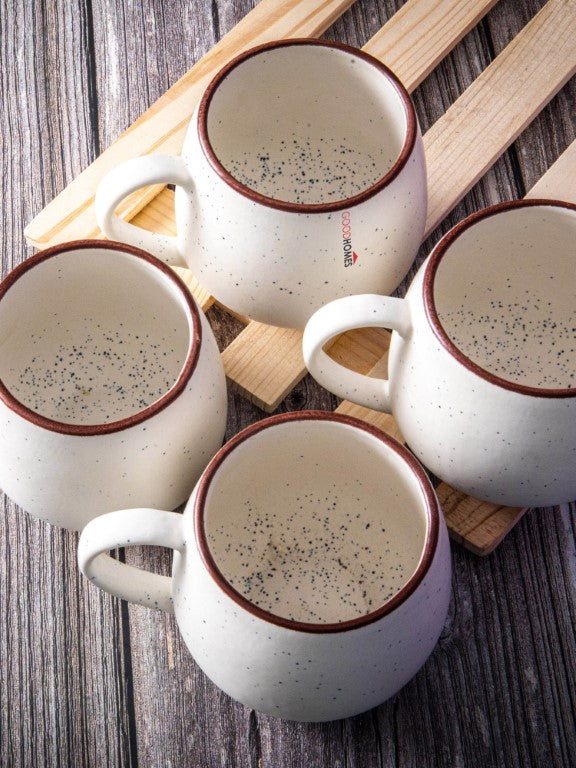Goodhomes Ceramic Coffee/Tea Mug (Set of 4pcs)