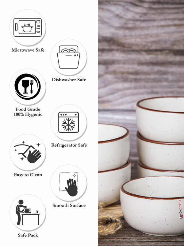 Goodhomes Ceramic Soup Bowl (Set of 6pcs)