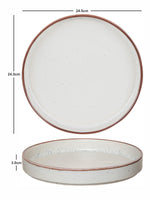 Goodhomes Round Ceramic Platter (Set of 4pcs)