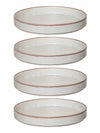 Goodhomes Round Ceramic Platter (Set of 4pcs)