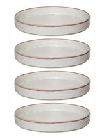 Goodhomes Round Ceramic Platter (Set of 4pcs)