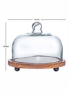 Goodhomes Glass Dome And Wooden Stand