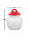 Glass Jar with Ceramic Color Lid (Set of 3pcs)