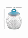 Glass Jar with Ceramic Color Lid (Set of 3pcs)