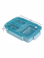 3 Partition Leak Proof Lunch Box Stainless Steel