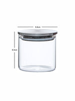 Goodhomes Glass Storae Jar with Airtight Lid (Set of 4pcs)