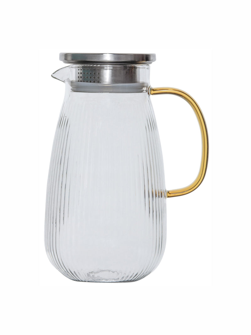 Goodhomes Glass Serving Jug With Color Handle