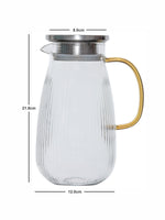 Goodhomes Glass Serving Jug With Color Handle