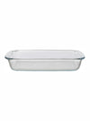 Goodhomes Glass Baking Tray with Wooden Base
