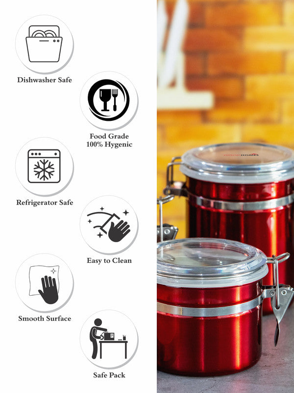 Goodhomes Stainless Steel Canister Set (Set of 4pcs)