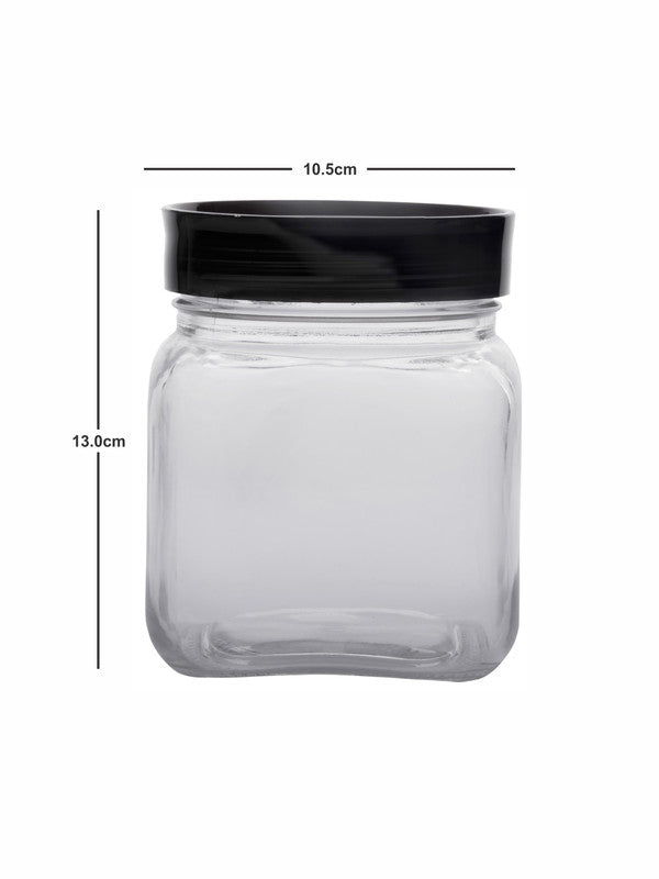 Goodhomes Glass Storage Jar with Lid (Set of 3pcs)