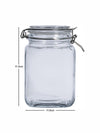 Goodhomes Glass Storage Jar With Clip Lid (Set Of 2Pcs)