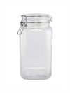 Square Glass Storage  Jar (Set of 2pcs)