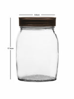 Goodhomes Glass Storage Jar with Lid(3 PCS SET)