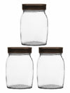 Goodhomes Glass Storage Jar with Lid(3 PCS SET)