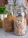 Goodhomes Glass Storage Jar with Clip Lid (Set of 2pcs)