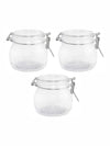 Glass Storage  Jar (Set of 3pcs)