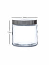Goodhomes Glass Storae Jar with SS Lid (Set of 3pcs)