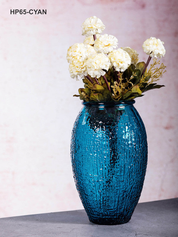 blue glass vase for money plant Goodhomes Color Glass Flower Vase – GOOD HOMES