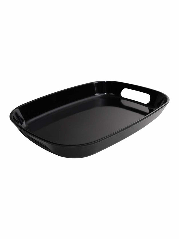 St Stehlen Melamine Decorative Oval Serving Extra Large Tray with Handle (Set of 1pc)