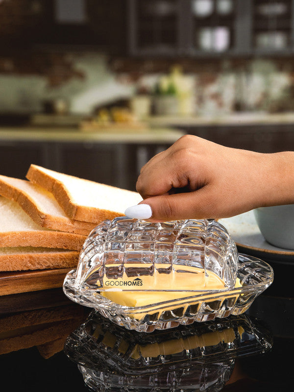 Glass Butter Dish With Lid