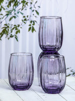 Goodhomes Glass Tumbler in Purple Colour (Set of 6pcs)