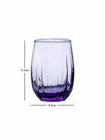 Goodhomes Glass Tumbler in Purple Colour (Set of 6pcs)