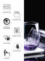 Goodhomes Glass Tumbler in Purple Colour (Set of 6pcs)