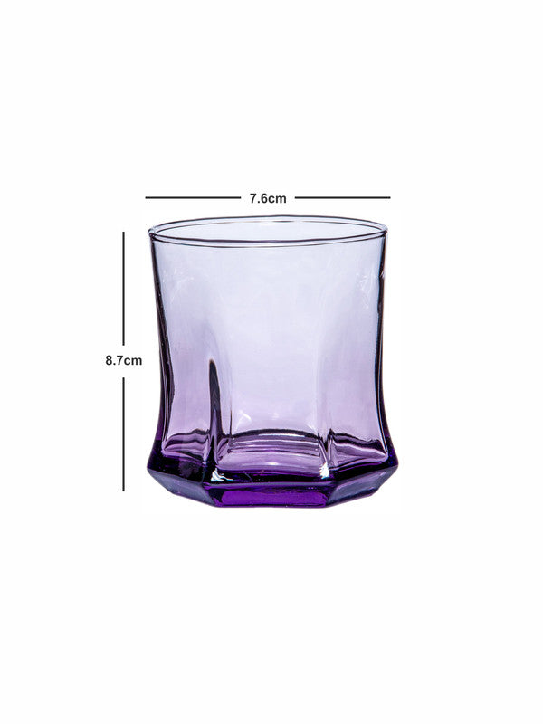 Goodhomes Glass Tumbler in Purple Colour (Set of 6pcs)