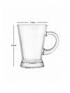 Glass Tea & Coffee Mug (Set of 6pcs)