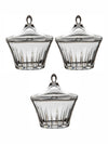 Luminarc Glass Lance Bowl with Lid (Set of 3pcs)