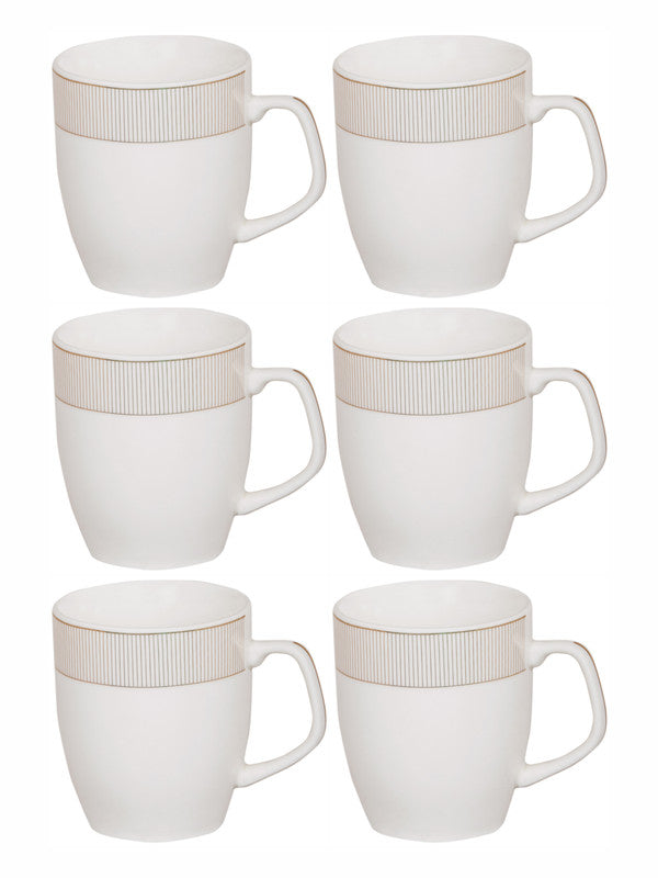 Goodhomes Porcelain Tea/Coffee Mug (Set of 6pcs)