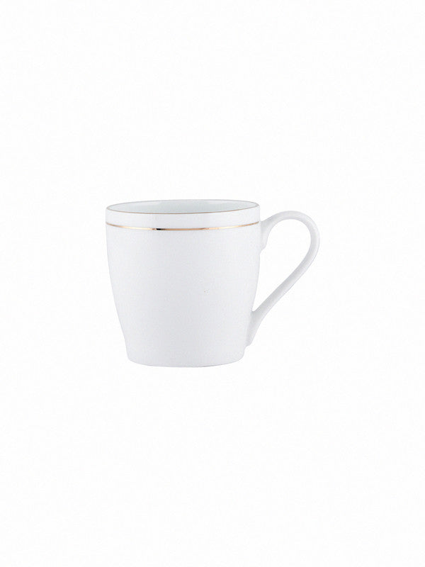 Bone China Tea Cups/Coffee Mugs with Real Gold Print (Set of 6pcs)