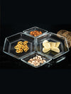 Goodhomes Glass Platter Set (Set of 4pcs)