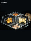 Goodhomes Glass Platter Set (Set of 4pcs)