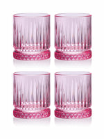 Pasabahce Elysia Whisky/ Juice Glass 355 ml 4 Pcs Set Pink