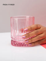 Pasabahce Elysia Whisky/ Juice Glass 355 ml 4 Pcs Set Pink