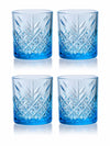 Pasabahce Timeless Whisky/ Juice Glass 345 ml 4 Pcs Set Blue