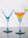 Pasabahce V-Line Martini Stem Glass 250 ml 2 Pcs Set Blue