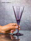 Pasabahce V-Line Red Wine Stem Glass 200 ml 2 Pcs Set Purple