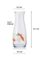 Pasabahce Cotton Candy Glass Caraffe 1180 ml 1 Pc Printed